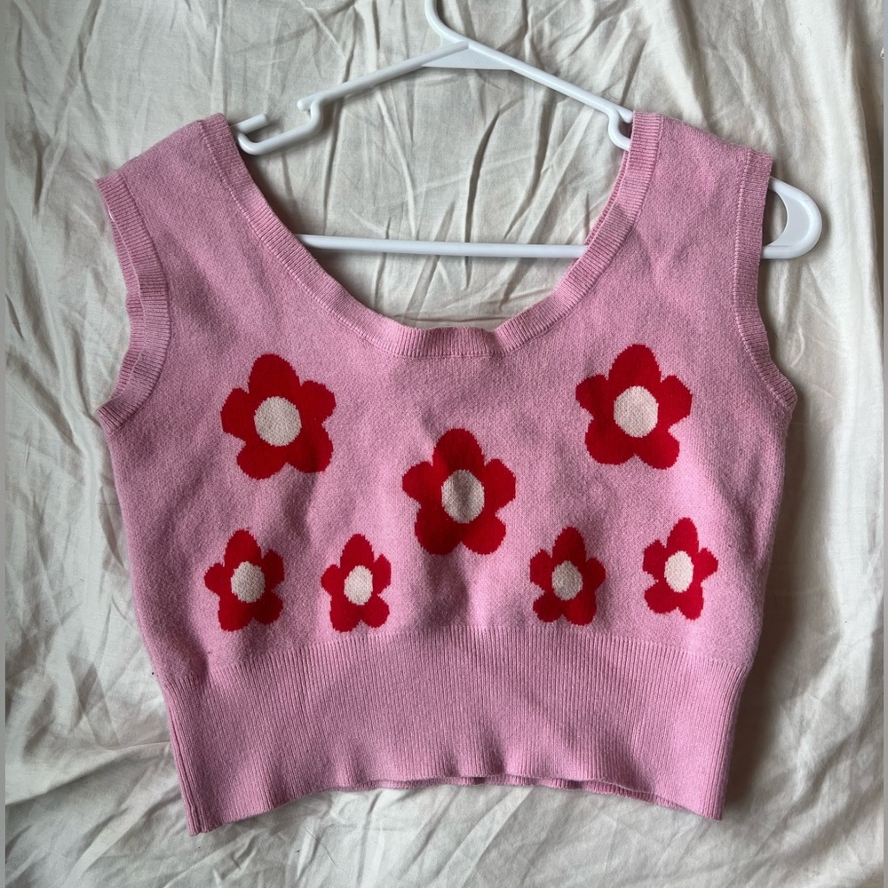 Bailey Rose Pink Sweater Vest